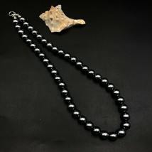 Grau Muschel Perle 8x8 MM Perlen Stretch Halskette Verstellbar AN-130 - $10.81
