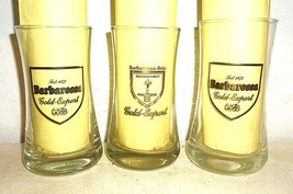 3 Barbarossa Brau +1993 Kaiserslautern Gold Export German Beer Glasses - £7.79 GBP