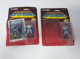 1990 DC Comics Super Heroes die cast metal Lot of 2 BATMAN figures  with  bubble - $4.74