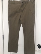 Structure Men&#39;s Casual Pants Zip &amp; Button Pockets Brown Size 34 - £32.27 GBP