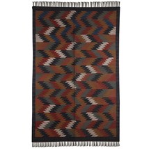 Kamal Durry Udhyog Premium Multi-Colored Wool Jute Kilim Rug  A Handwov... - £55.20 GBP+