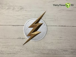 Flash Emblem/Badge Ezra Miller, Justice league. 3d Printed, Unofficial - £23.60 GBP