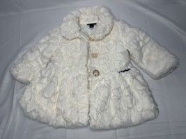 Baby girl Calvin Klein Faux Fur coat-sz 18 months - £18.68 GBP