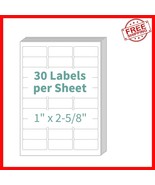 150 Sheets of 4500 Customizable White Address Labels for Laser and Inkje... - $618.88 MXN