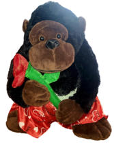 Plush Gorilla Holding a Rose Romance Valentine 17&quot; Lucky In Love. - $779.41 MXN