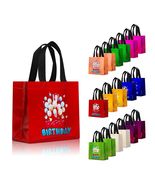 cabzymx Birthday Gift Bags with Handles Yellow Balloons Pattern 18 Pc Small - $261.87 MXN