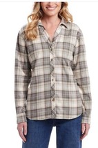 Weatherproof Vintage Womens Shirt Green Multicolor Flannel Plaid Stretch... - $691.12 MXN