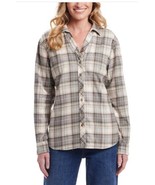 Weatherproof Vintage Womens Shirt Green Multicolor Flannel Plaid Stretch... - $50.75 CAD