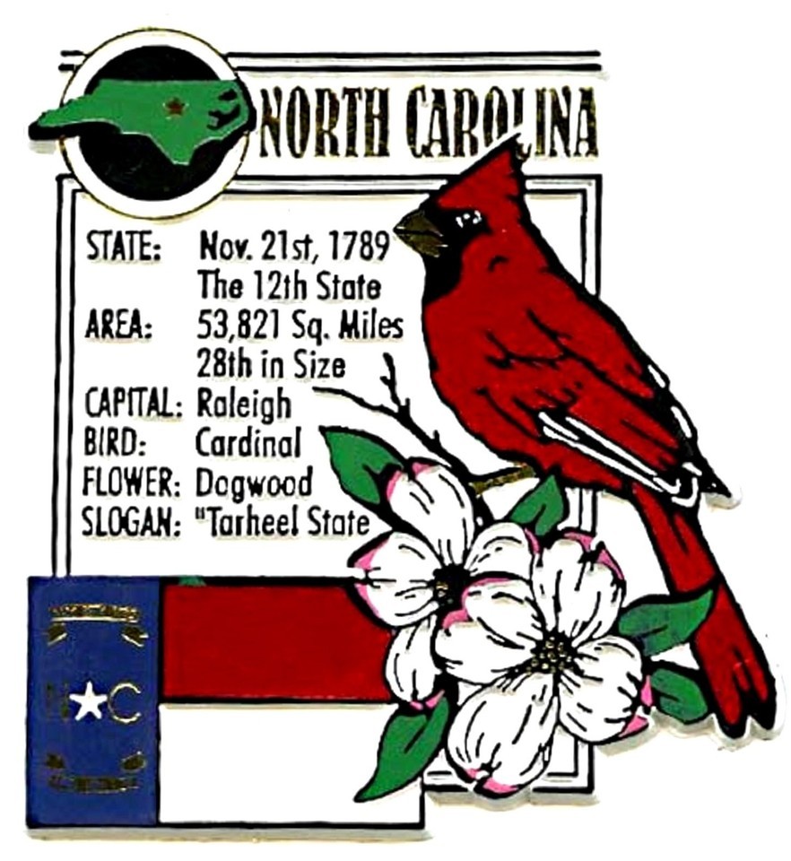 North Carolina the Tarheel State Montage Fridge Magnet - $7.99