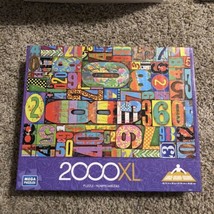Mega “Numbers” Jigsaw Puzzle 2000XL Pieces-26.75&quot; X 39&quot;  New &amp; Factory S... - $18.69