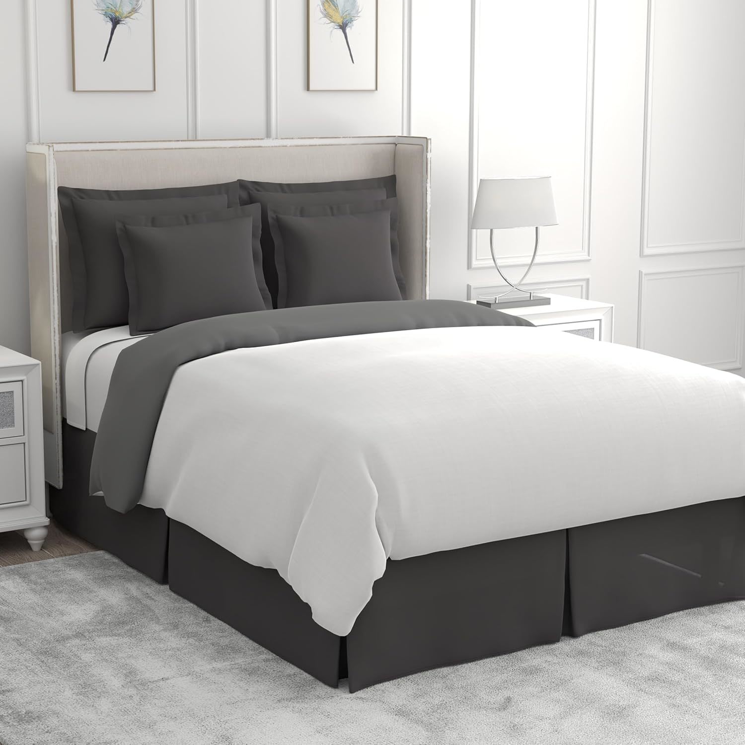 Bed Maker’S Never Lift Your Mattress Microfiber Wrap-Around Bed Skirt,, ... - $41.92