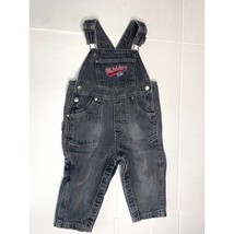 US Polo Assn Boys Infant Baby Size 24 months Black Jeans Denim Bib Overa... - £7.80 GBP