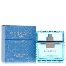 Versace Man by Versace Eau Fraiche Eau De Toilette Spray (Blue) 1.7 oz -Men - £37.71 GBP