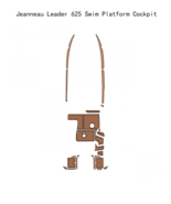 Jeanneau Leader 625 Swim Platform Cockpit Boat EVA Faux Teak Deck Floor Pad - $1,157.50 CAD