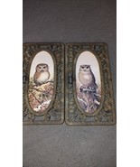 Vintage Syroco Homco OWL Hanging Wall Plaques Decor 18.75” X 10” Set Of 2 - $45.53