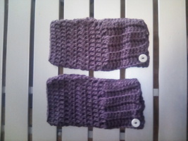 Handcrafted Crocheted Fingerless Gloves - £27.53 GBP