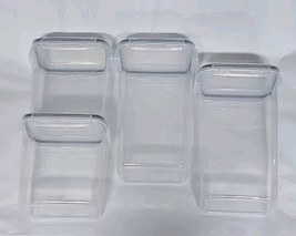 SESENO ~ Four (4) 1.8L &amp; 2.4L ~ Airtight ~ Clear Plastic Food Storage Co... - $644.11 MXN