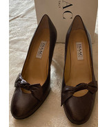 Isaac Mizrahi Womens 6.5 M Italy Venus Lizard Brown Print high Heel Shoe... - £28.02 GBP