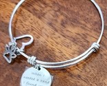 Inspirational Bracelet - &quot;When I needed a hand I found your paw.&quot; ~ Silver - $30.00