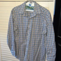 Duluth trading Company men’s checked long sleeve button down shirt size large - £19.53 GBP