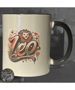 Orange Zodiac Leo White and Black Coffee Mug Drinkware - $20.58 CAD