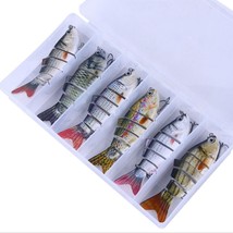 Conjunto Señuelos Pesca Caja Cebo Articulado Segmentos Wobblers Swimbait Lubina - £18.65 GBP