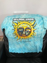 T-Shirt Sublime 40 oz to Freedom Blue Large Ska Punk Reggae Band Video Game - £11.35 GBP