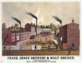 3839.Frank Jones&#39;Brewery Malt Houses 18x24 Poster.Boston Art Decor.Interior desi - £22.37 GBP