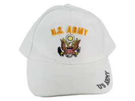 White United States US Navy Emblem Logo Military Baseball Ball Cap Hat C... - $8.98