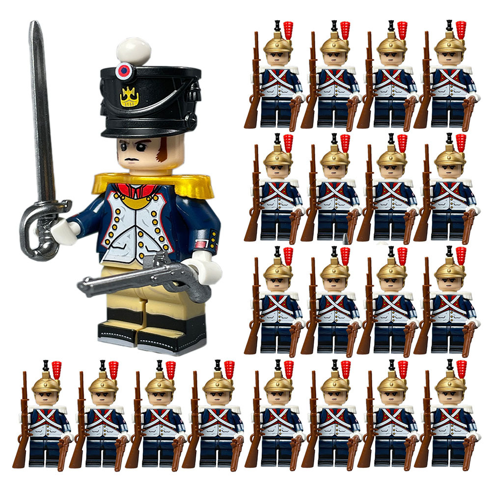 Napoleonic Wars Officer &amp; Dutch Dragoons 21 Minifigure Set - $32.89
