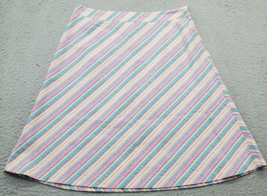 harvé benard by Benard Holtzman A Line Skirt Women Size 8 Multi Striped ... - £17.64 GBP