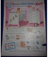 Thayer Nursery Furniture Magazine Print Advertisement 1956  - $8.13 CAD