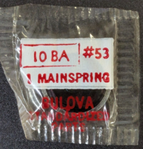 OEM NOS Bulova Cal. 10BA Watch Mainspring Part# 53 - €8,49 EUR