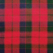 Wool Tartan Robertson Red Acrylic Scottish 8 Yards Kilt 13oz Red/Blk - £65.32 GBP