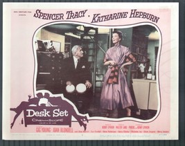 Desk Set 11x14 Lobby Card #7 Spencer Tracy Katherine Hepburn Comedy - £29.01 GBP