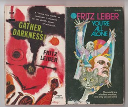 Fritz Leiber Gather Darkness! &amp; You&#39;re All Alone 1962/1972 sf/fantasy - £12.78 GBP