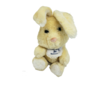 8" VINTAGE 1983 DAKIN CREME BABY'S 1ST BUNNY RABBIT BIB STUFFED ANIMAL P... - $28.50