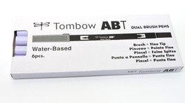(Lot of 6) - Tombow 56569 Dual Brush Pen Art Marker, ABT 620 Lilac - NEW! - $16.66