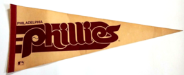 MLB Philadelphia Phillies Vintage 1980&#39;s Logo Béisbol Banderines MLB 73.7cm - £10.70 GBP