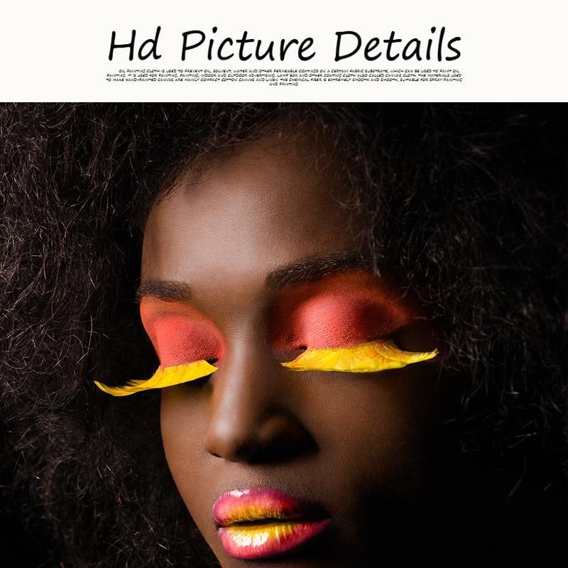 HQ Canvas Print Black and White African Sexy Woman Wall Art Picture Item image 4