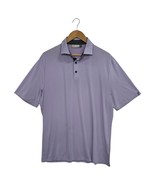KJUS Polo Shirt Mens Large Purple Golf Performance Comfort Fit Tech Preppy - €19,55 EUR