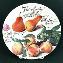 Rosanna Pear Motif Salad Plates 8&quot; Set Of 2 Italy - $13.09