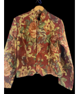 Vintage Floral Tapestry Brocade Jacket Size M Romantic Victorian Cottage... - $255.26 CAD