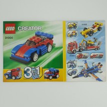 Lego Creator 31000 Mini Speeder Building Instruction Manual Only Replace... - $2.51