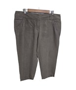 Eileen Fisher Womens Large BROWN Organic Linen BERUMDA Shorts W Pockets - $39.99