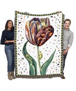 Confetti Tulip Blanket By Bambi Papais – Tree Frog Garden Floral Gift Ta... - $77.95