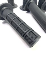 3-Pair Black 7/8” PROGRIP Half Waffle ATV Quad Hand Bar Grips Single Density - £23.06 GBP