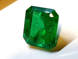 Gia Certified 10 Ct Natural Colombian Emerald F1 Minor From Muzo Colombia - £37,562.73 GBP