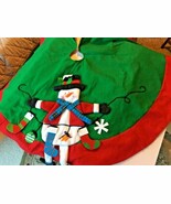 St. Nicks Choice Snowman Christmas Tree Skirt 23” wide 120” approx.  SKU... - €17,88 EUR