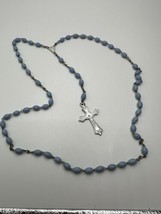 Vintage Baby Blue Rosary 15.75” - $14.26
